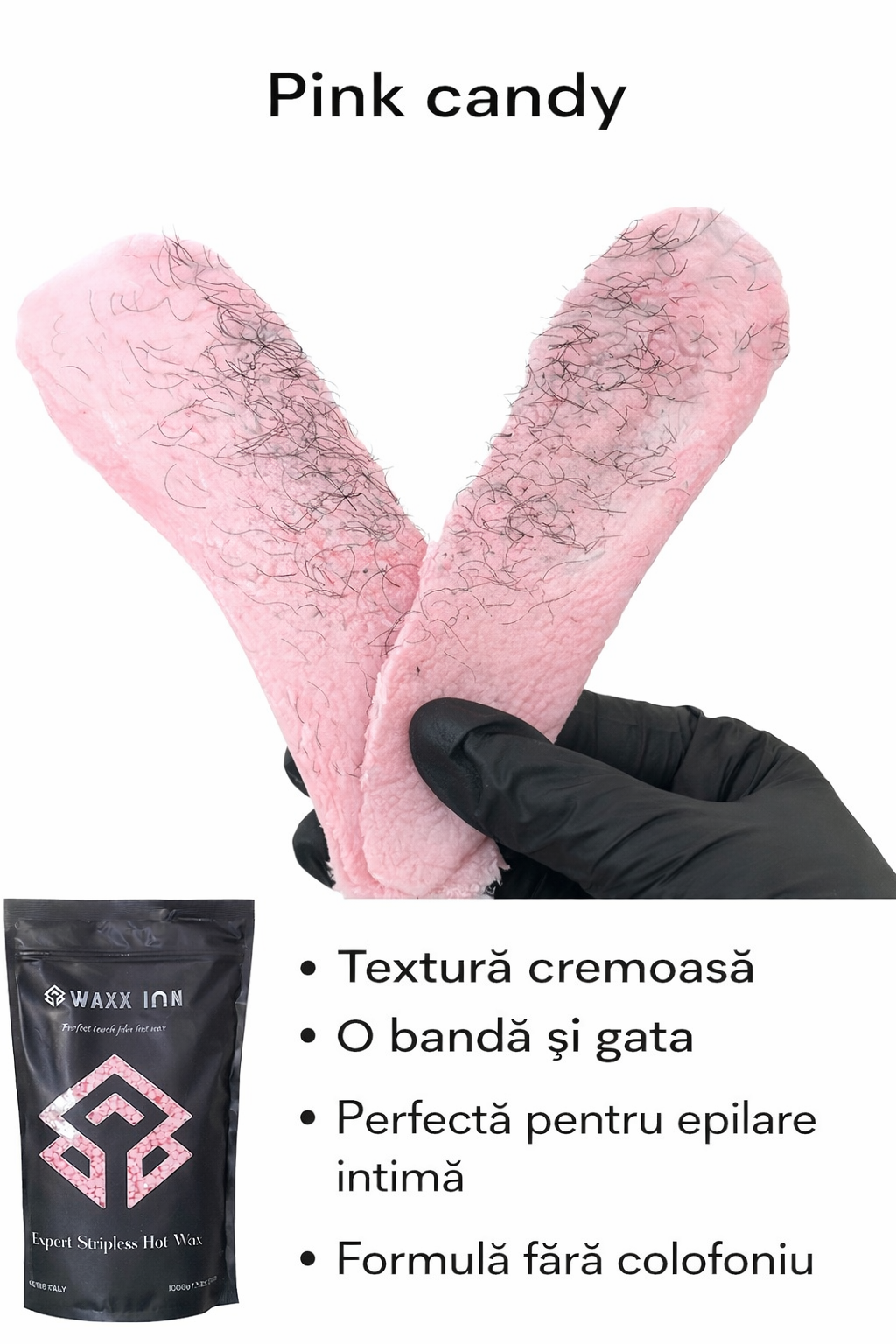 Ceară profesională de epilat granule-Pink Candy 1 kg