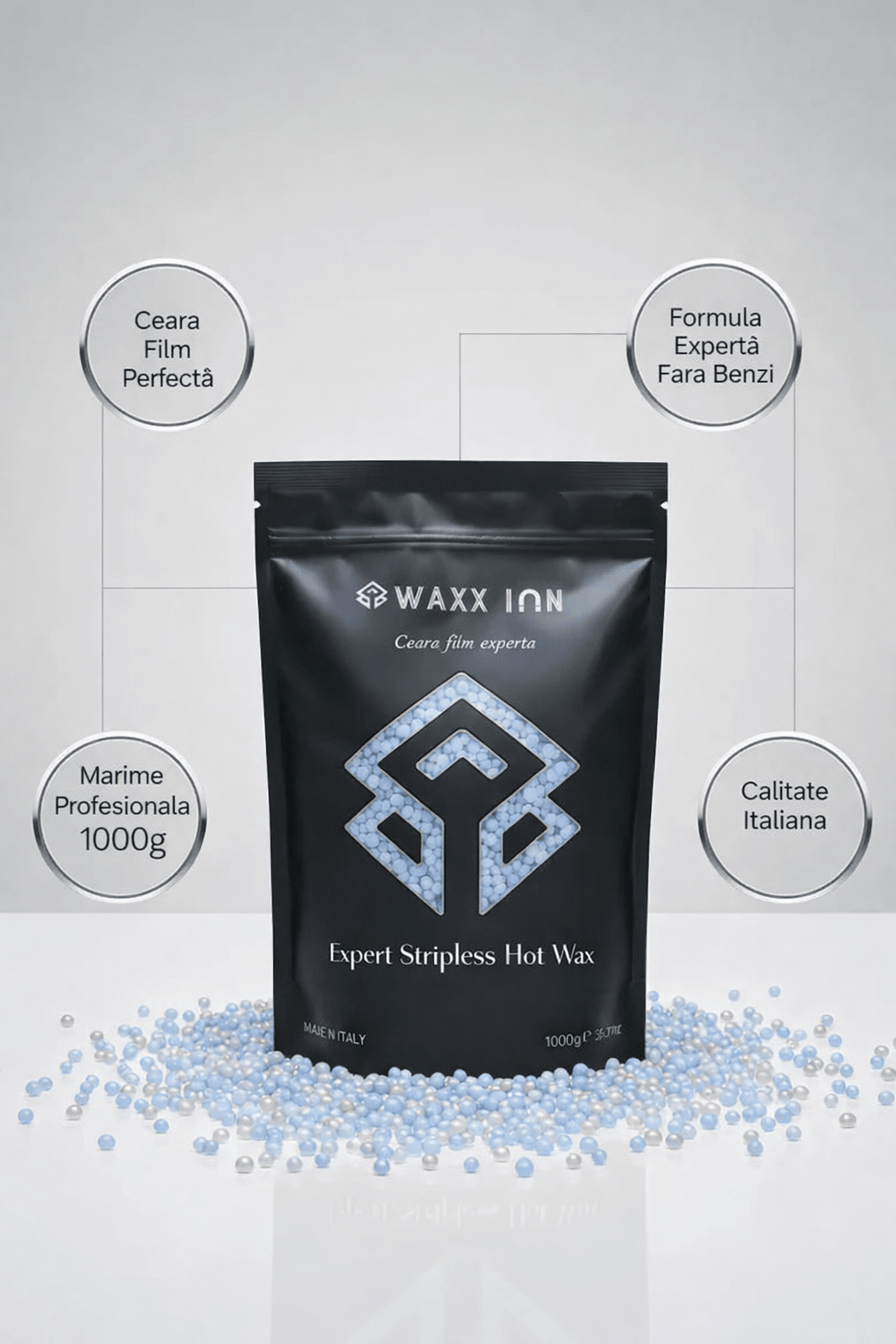 Ceară elastica granule Albastra 1 kg-WaxxInn - Waxx Inn