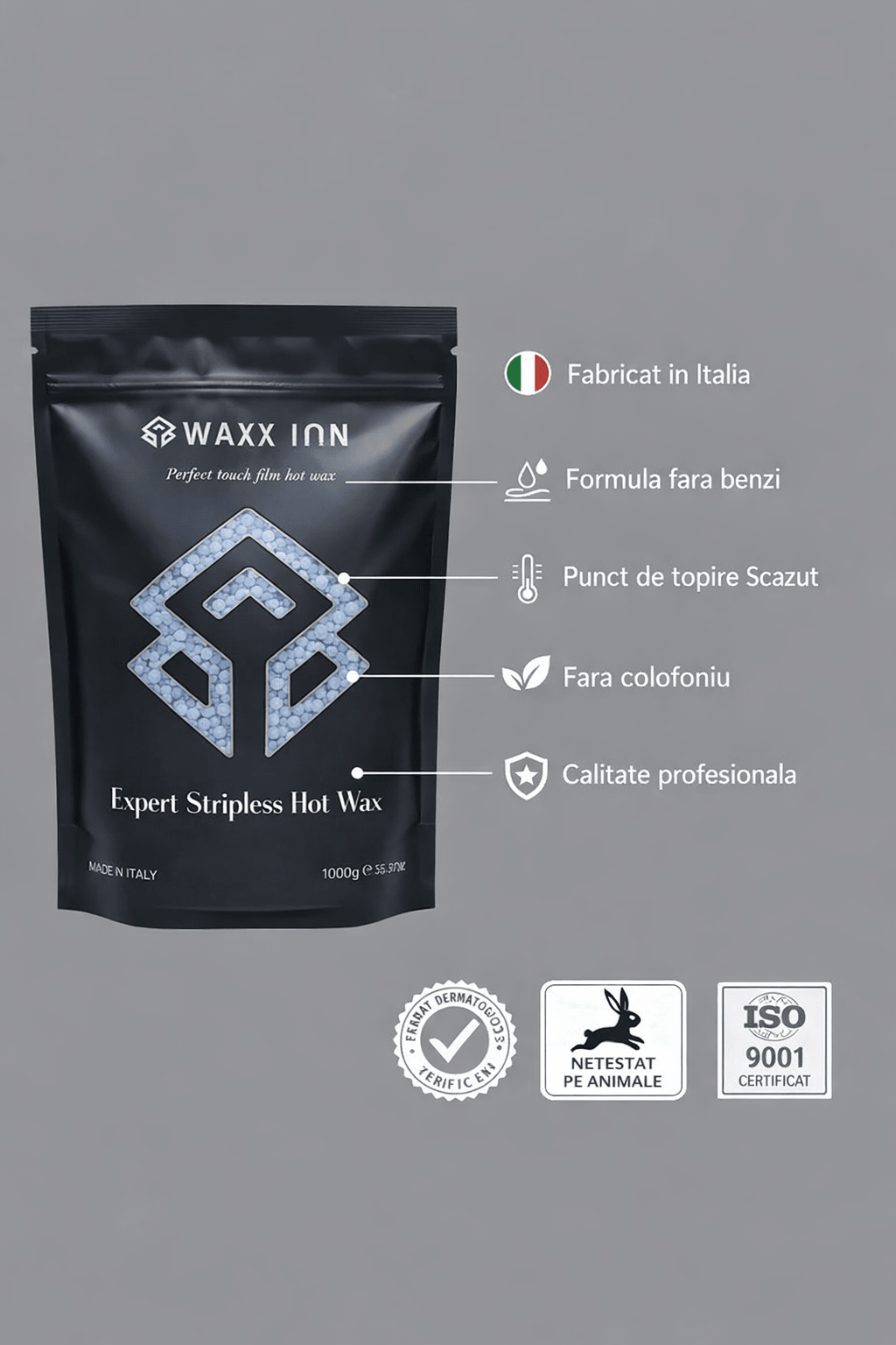 Ceară elastica granule Albastra 1 kg-WaxxInn - Waxx Inn