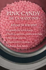 Ceară elastica granule Roz bomboana 1 kg - WaxxInn - Waxx Inn